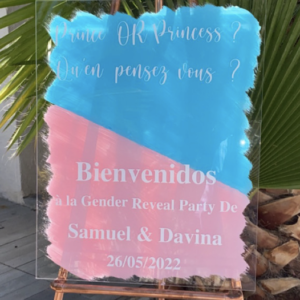 Alternative view of Panneau Gender Reveal