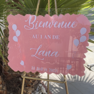 Panneau Anniversaire Lana