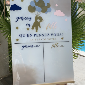 Panneau Gender Reveal