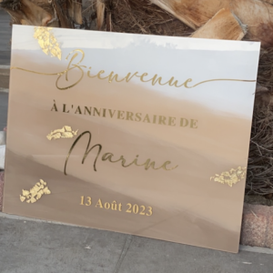 Panneau Anniversaire Marine